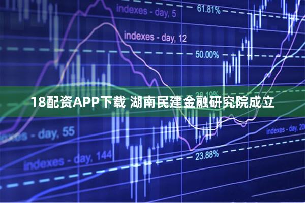 18配资APP下载 湖南民建金融研究院成立